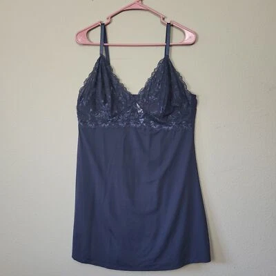 Vestido sin mangas suéter Babydoll Delta Burke para mujer azul marino talla 3X Foto 1 de 4