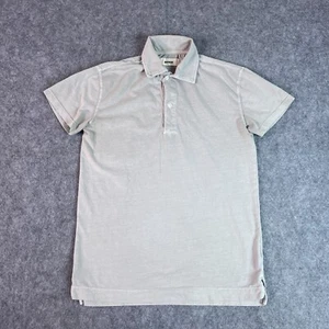 Polo Buck Mason uomo XS beige manica corta maglia leggera cotone - Foto 1 di 12