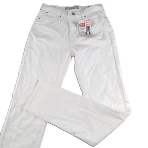 Levi's Girl's Signature Skinny Jeans Size 18 White Iconic Stretch Denim - Picture 1 of 9