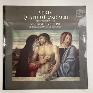 SEALED CARLO MARIA GIULINI - VERDI quattro pezzi sacri ANGEL US stereo LP 36125 - Picture 1 of 4