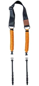 Langly Paracord +Webbing Camera Strap in Black & Bootstrap Yellow LANSSBOOTSTRAP - Picture 1 of 24