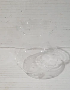 Princess House Heritage Crystal Hurricane Floral Etched Globe. GLOBE ONLY - Picture 1 of 3