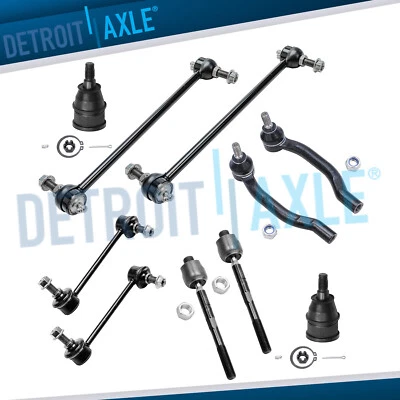 Kit de rótula TieRod de barra estabilizadora delantera de 10 piezas para Acura MDX Honda Pilot 2001-2005 Foto 1 de 4