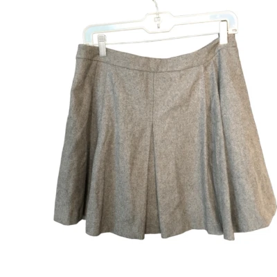 Женская плиссированная мини-юбка из шерстяной смеси Vineyard Vines 6 цвет Heather Gray Twee Tennis - Изображение 1 из 4