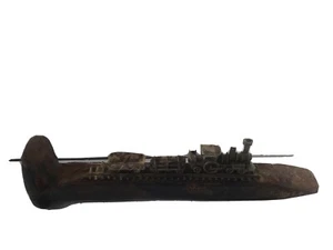 RAILROAD Train SPIKE WITH PEWTER TRAIN - Picture 1 of 6