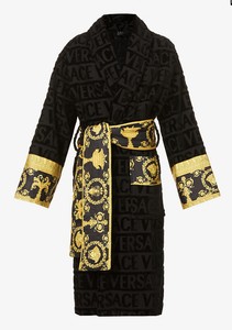 versace black bathrobe