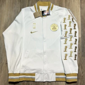 Nike Boston Celtics 2024 NBA Finals Champions Banner Authentic Showtime Jacket - Picture 1 of 12