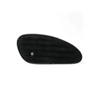 Side Covers Tank Pad Classic Stripes Black Suede