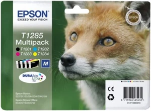 CARTUCCIA EPSON T1281 T1282 T1283 T1284 T1285 VOLPE ORIGINALE - MULTIPACK COLORI - Imagen 1 de 6