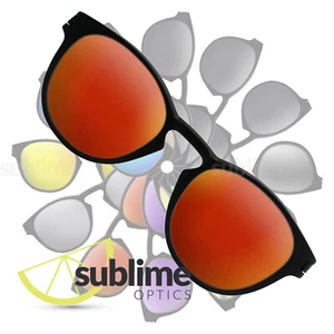 POLARIZED Metallic Fire Red Replacement Lenses for Oakley Latch ~  OO9265 - Imagen 1 de 5