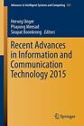 Recent Advances in Information and Communicatio. Unger<|
