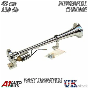 Bocina de aire trompeta 12V/24V súper fuerte 139db coche camión furgoneta autocaravana autobús camión barco metal - Imagen 1 de 3