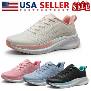 Women's Fashion Sneakers Breathable Lightweight Runing Walking Athletic Shoes - Picture 1 of 35