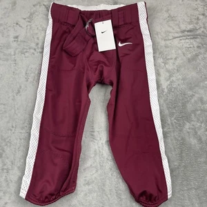 Nuevos pantalones de fútbol para hombre Nike granate/blanco $75 pequeños - Imagen 1 de 4