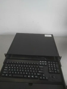 Acnodes RK1200B 1HE Rackmount Tastaturschublade mit Tastatur - Bild 1 von 3