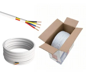 Custom Cut Security Alarm Cable 22/4AWG Solid Unshielded CCA Alarm CCTV Wire LOT - Picture 1 of 8