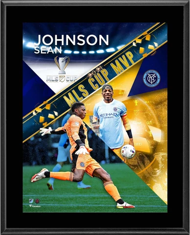 Sean Johnson New York City FC 2021 MLS Cup MVP 10.5" x 13" Plaque Cover