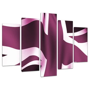 Set of 5 Purple Plum Canvas Wall Art Prints Pictures UK Bedrooms 5009 - Picture 1 of 1