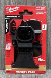Milwaukee 49-10-9004 Universal Fit Oscillating Blade Variety Pack (3 PC) NEW - Picture 1 of 1