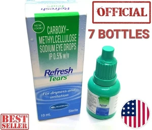 Refresh Tears OFFICIALLY USA Lubricant Eye Drops Exp 2026 Eyes VISION PACK OF 7 - Foto 1 di 6