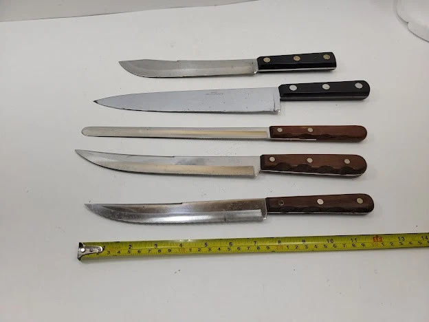 Lot of 5 Vintage CASE XX Chef Kitchen Knives- 200, 231, 242, 284, M 288 - Image 1 of 1