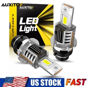 AUXITO D2S D2R D2H LED Headlights Bulb 6500K/set High low beam Heavy Duty Kits - Picture 1 of 13