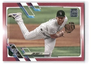 Jon Gray 2021 Topps #76 Colorado Rockies Mother's Day Pink SERIAL #08/50 SN - Picture 1 of 2