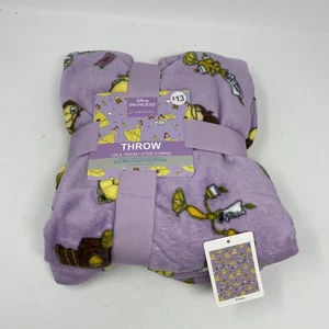 Disney princess at Primark Bell plush blanket 47” X 59” ￼Beauty And The Beast￼ - Picture 1 of 6