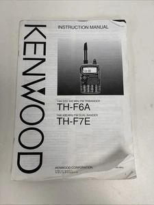 Kenwood instrukcja obsługi oryginalna TH-F6A & TH-F7E angielska i hiszpańska - Zdjęcie 1 z 11