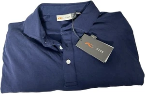 KJUS Kallen Polo Golf Men's Large 52 Comfort Fit Performance Stretch UPF 50+ NWT - Picture 1 of 7