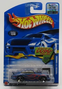 Hot Wheels HWC/RLC 2002 juego sellado de fábrica #130 Porsche 911 Carrera llamas azules - Imagen 1 de 2