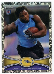 Topps Chrome Courtney Upshaw 2012 camuflaje camuflaje refractor #71 #/499 Ravens - Imagen 1 de 1