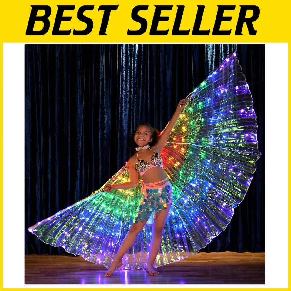 Alas de mariposa brillantes multicolores - 40 pulgadas para niños, encantadora fiesta esencial Foto 1 de 4