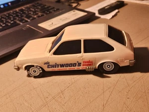 ERTL JOIE CHITWOOD'S THRILL SHOW STUNT CAR CHEVROLET CHEVETTE FRICTION DRIVE 6" - Picture 1 of 10