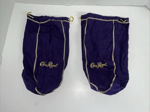 Crown Royal lila Kordelzugbeutel Menge (2) 12 x 9 - Bild 1 von 2