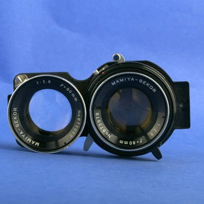 Mamiya 80mm 2.8 Blue Dot TLR Lens for C330, C220 Cameras - Image 1 of 4