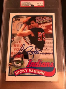 Autographed Charlie Sheen 5x7 Topps Card PSA 10 Gem Mint Signature Grade Signed  - Picture 1 of 4