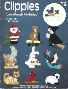 Clippies - Unique Magnetic Note Holders - Plastic Canvas Instruction Booklet - Picture 1 of 2
