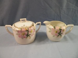 Nippon Azalea Creamer & Covered Sugar Bowl Set INV2 - Picture 1 of 13
