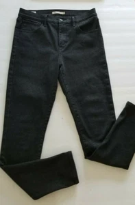Levi Jeans Black Womens 30x30 Premium Super Skinny 720 Hi-Rise Stretch Glitter - Picture 1 of 12