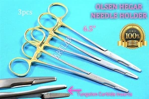 6,5" NADELHALTER TC OLSEN HEGAR HARTMETALL EINSÄTZE DEUTSCH PREMIUMQUALITÄT - Bild 1 von 9