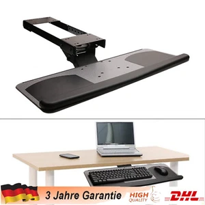 Ausziehbare Tastaturauszug Neigbar Tastaturablage Schublade Homeoffice Halterung - Afbeelding 1 van 12