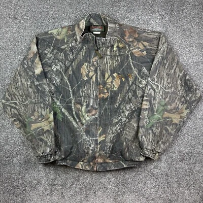 Vintage Scent-Lok Camo Jacket Mens XL Mossy Oak Breakup Camouflage Zip Hunting - Image 1 of 4