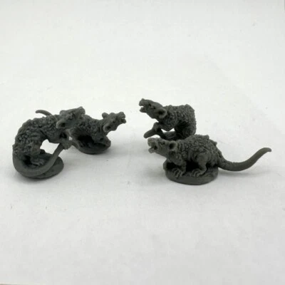 GIANT RATS Reaper Miniatures Bones Preto REM20322 D&D - Imagem 1 de 3