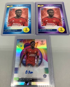 3x Topps Finest Omari Forson Karten - Rookie RC Auto + 2 Nummerierte Paralell - Bild 1 von 6