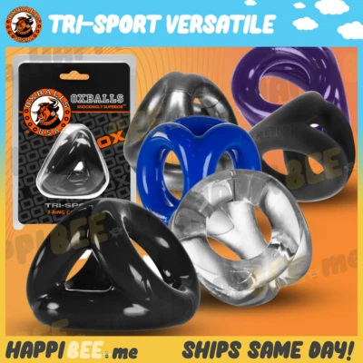 OXBALLS Tri-Sport Cocksling🍯Male Cock Ring Ball Stretcher Sleeve Penis Sling - Image 1 of 4