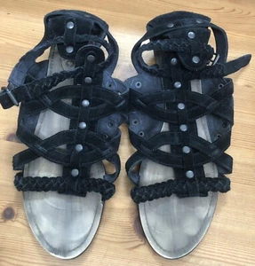 💖EDC by Esprit schwarze Damen Wildleder Sandalen Sandaletten 42💞 - Bild 1 von 4