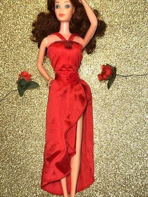 Barbie PJ Christie Vintage Superstar Era Red Disco Top & Skirt Retro ⭐️ Rare HTF - Image 1 of 4