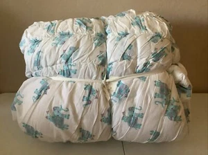 Pottery Barn Lilly Pulitizer White Blue Elephant Bazaar Full/ Queen Comforter - Picture 1 of 4