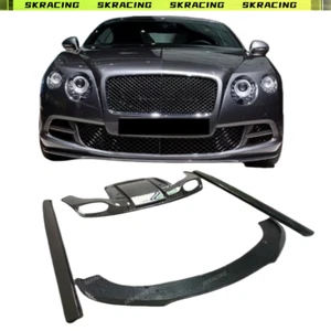 Fit For 12-14 Bentley Continental GT Rear Diffuser Side SkirtsFront Lip Bodykit - Picture 1 of 17